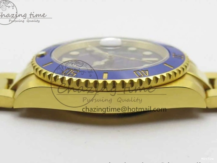 MiroTime 0522 TopPick Submariner 116610 LB ROF Best Edition YG Wrapped Blue Dial on YG Wrapped Bracelet A 2910